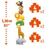 Puzzle progresiv Animale salbatice, Djeco - imagine 4