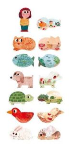 Puzzle reversibil Animale de companie, Londji - imagine 2