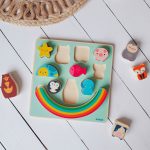 Puzzle si joc de echilibru Curcubeu, Djeco - imagine 5