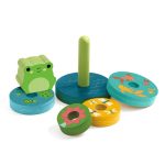 Puzzle si joc din lemn de stivuit, Djeco - imagine 3
