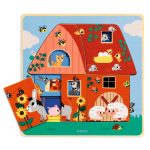 Puzzle straturi Animale de la ferma, Djeco - imagine 3