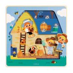 Puzzle straturi Animale de la ferma, Djeco - imagine 4