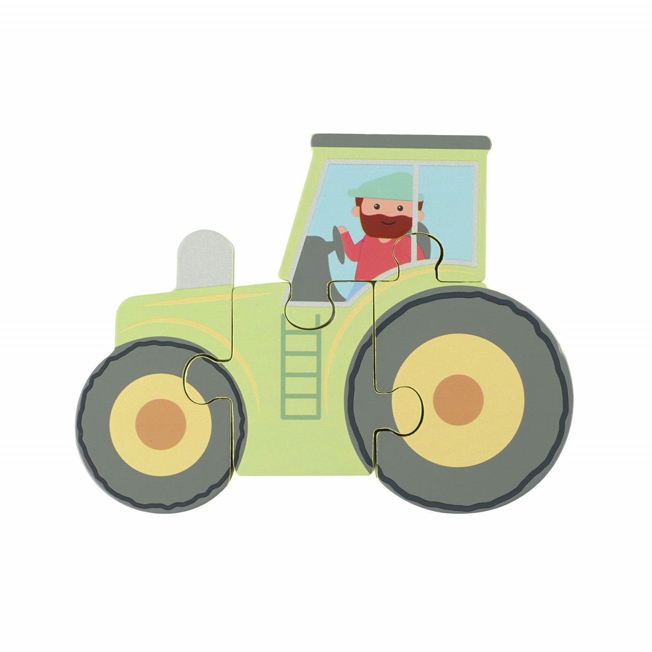 puzzle-tractor-din-lemn-orange-tree-toys12290 Puzzle tractor din lemn, Orange Tree Toys - imagine 1