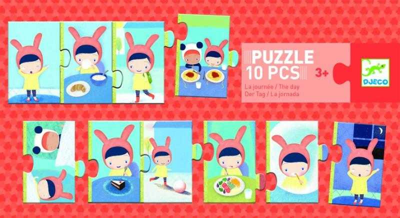 puzzle-trio-activitati-de-peste-zi-djeco2072 Puzzle trio Activitati de peste zi, Djeco - imagine 1