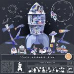 Racheta de colorat si asamblat, Djeco - imagine 5