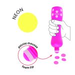 Set 4 markere culori neon pentru bebe, Djeco - imagine 2