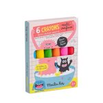 Set 6 creioane multi‑suprafete neon, Moulin Roty