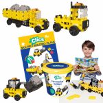 Set Clics de construit vehicule de constructie 5 in 1 - imagine 4