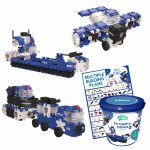 Set Clics de construit vehicule de politie 8 in 1 - imagine 4
