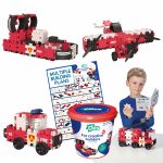 Set Clics de construit vehicule pompieri 8 in 1 - imagine 4