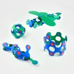 Set Clixo de construit cu magnet, Itsy pack Blue-Green 30 - imagine 4