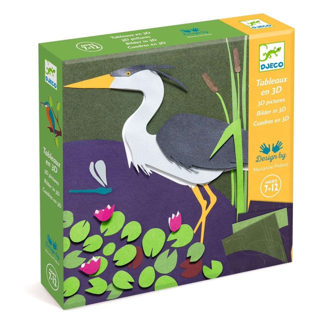 set-creativ-3d-din-hartie-djeco100113487 Set creativ 3D din hârtie, Djeco - imagine 1