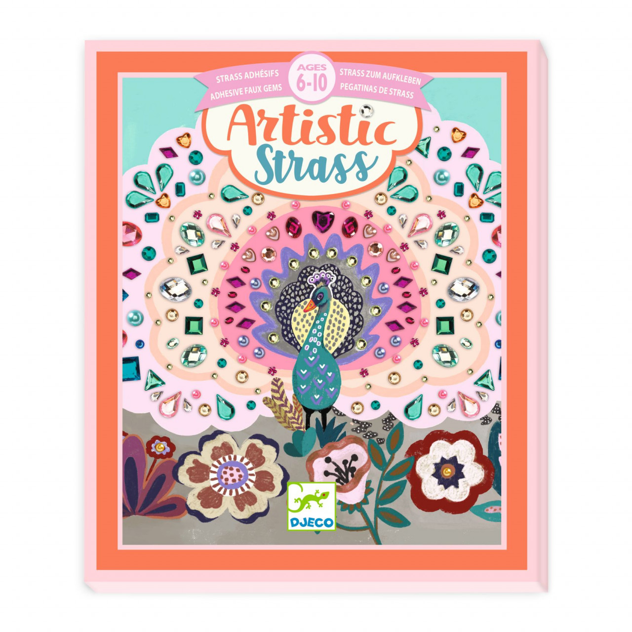 set-creativ-cu-strasuri-frumusete-salbatica-djeco10724 Set creativ cu strasuri Frumusete salbatica, Djeco - imagine 1