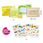Set creativ de stickere reutilizabile Ferma, Djeco - imagine 2