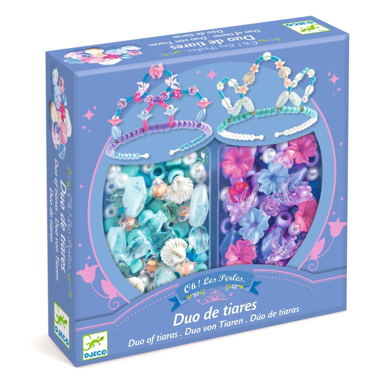 set-creativ-diademe-printese-djeco20886 Set creativ diademe printese, Djeco - imagine 1