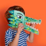 Set creativ DIY Masca pentru copii Crocodil, Londji - imagine 4
