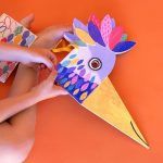 Set creativ DIY Masca pentru copii Pasare, Londji - imagine 5