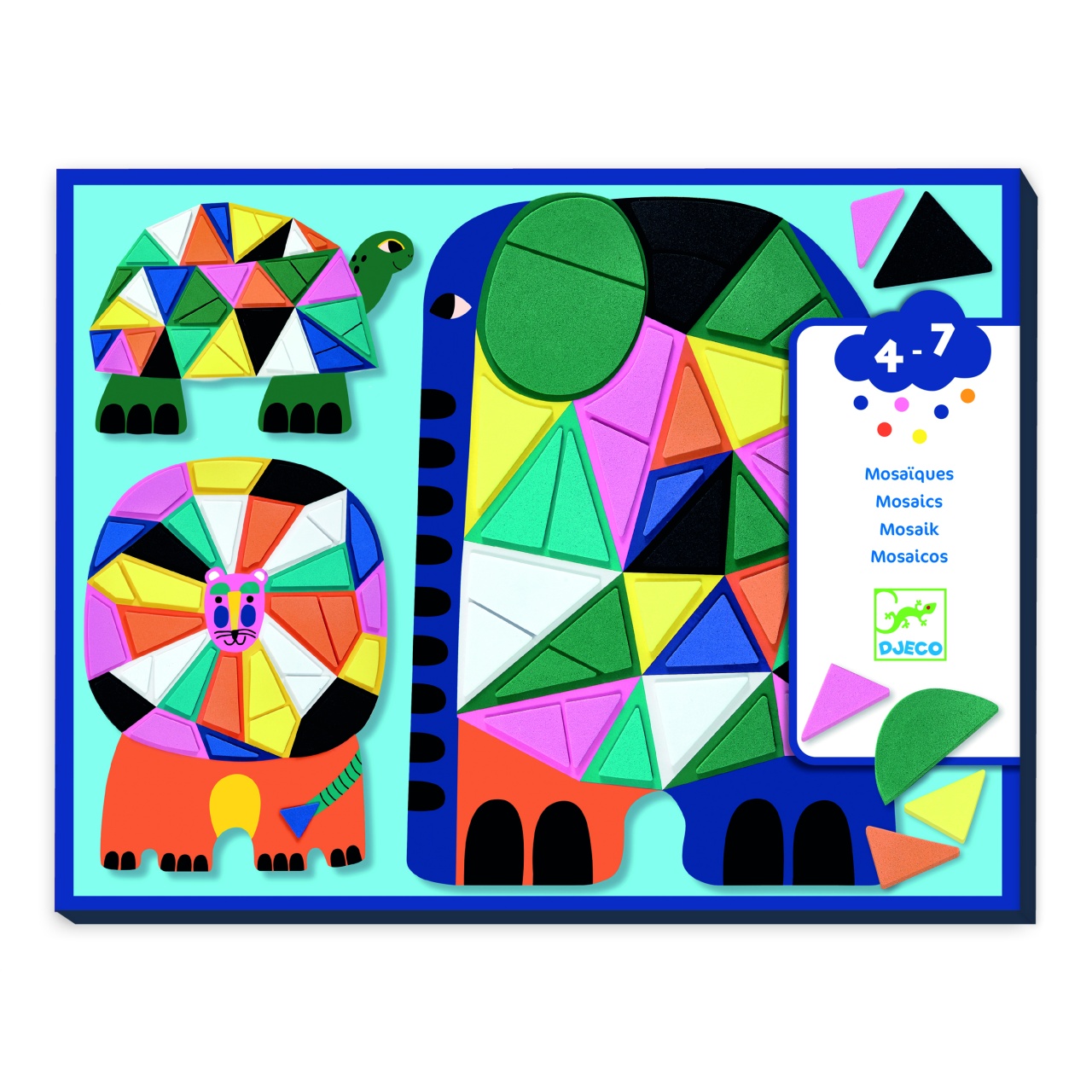 set-creativ-mozaic-animale-djeco20891 Set creativ mozaic Animale, Djeco - imagine 1