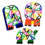 Set creativ mozaic Animale, Djeco - imagine 5