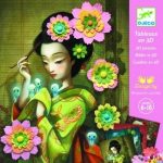 Set creativ Portrete cu flori din hartie, Djeco - imagine 2
