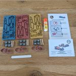Set de constructie 3 masini de curse, Croc toys - imagine 2