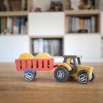 Set de constructie Ferma cu tractor Nathan, Croc toys - imagine 3