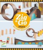 Set de constructie trasee Zig & Go Dring 25 piese, Djeco - imagine 2
