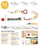 Set de constructie trasee Zig & Go Dring 25 piese, Djeco - imagine 4