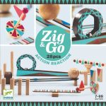 Set de constructie trasee Zig & Go Roll 28 piese, Djeco - imagine 2