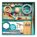 Set de constructie trasee Zig & Go Roll 28 piese, Djeco - imagine 3