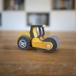 Set de constructie vehicul de santier Buldozerul Fleur, Croc toys - imagine 2