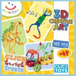 Set de construit cu magnet Spaghetteez 100 piese - imagine 2