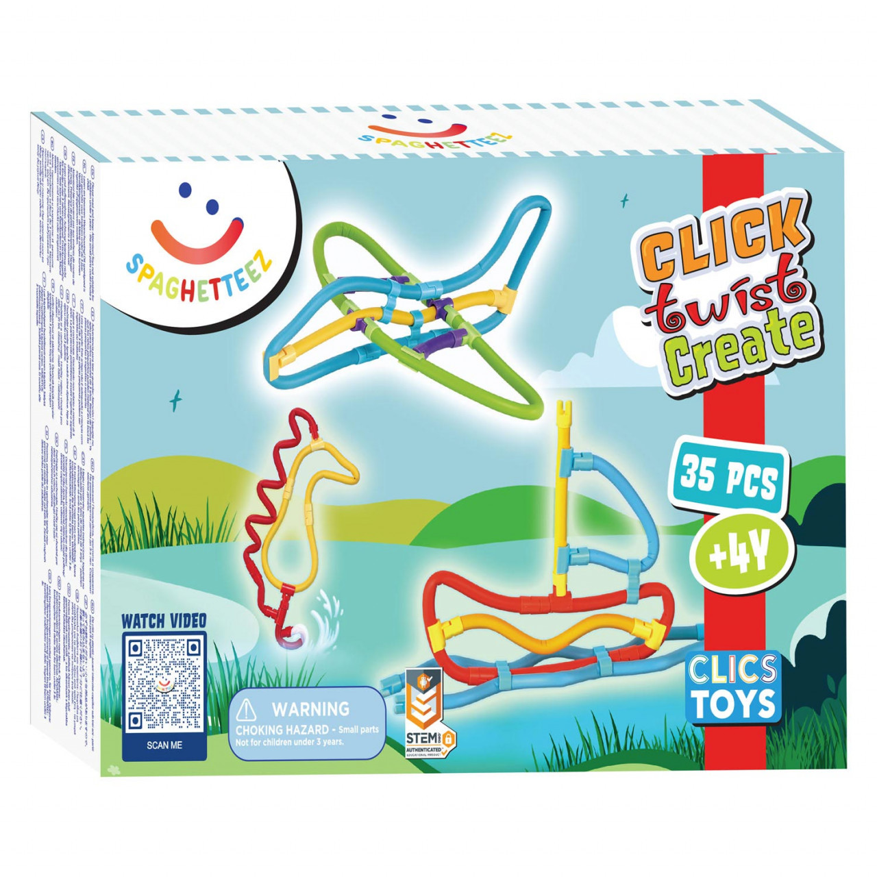 set-de-construit-cu-magnet-spaghetteez-35-piese10051 Set de construit cu magnet Spaghetteez 35 piese - imagine 1