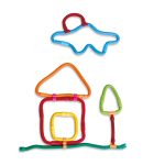 Set de construit cu magnet Spaghetteez 70 piese - imagine 5
