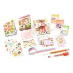 Set de papetarie cu tematica Fashion, Djeco - imagine 3