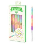 Set fluo roll-gel 6 culori combinate, Djeco - imagine 4