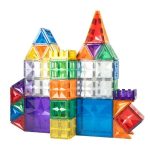 Set magnetic de construit 125 piese, Cleverclixx - imagine 3