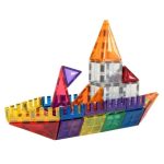 Set magnetic de construit 125 piese, Cleverclixx - imagine 4