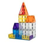 Set magnetic de construit 125 piese, Cleverclixx - imagine 5