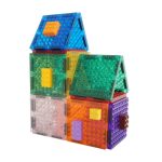 Set magnetic de construit Brick Tiles 16 piese, Cleverclixx - imagine 3