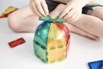 Set magnetic de construit Dome 47 piese, Cleverclixx - imagine 5