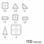 Set magnetic de construit Inventiv 110 piese, Cleverclixx - imagine 2
