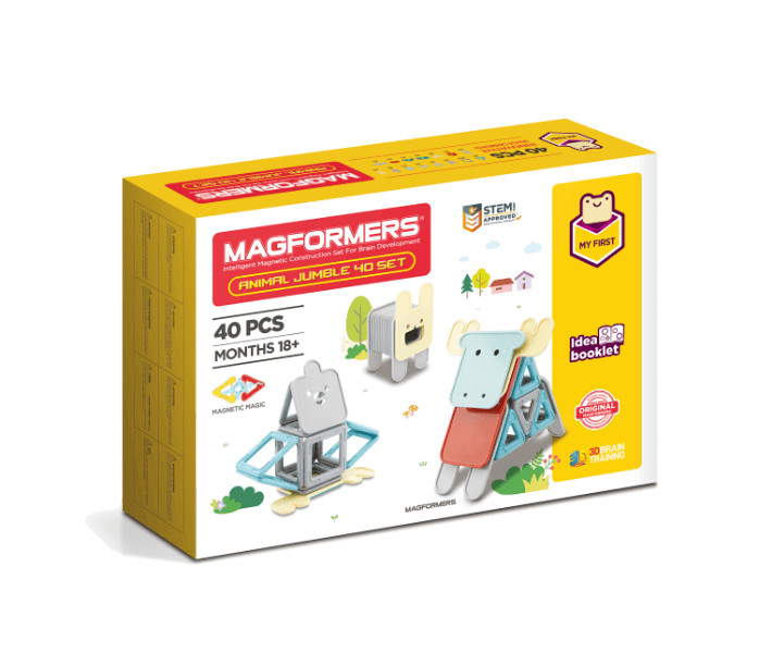 set-magnetic-de-construit-magformers-animale-40-piese5226 Set magnetic de construit- Magformers Animale, 40 piese - imagine 1