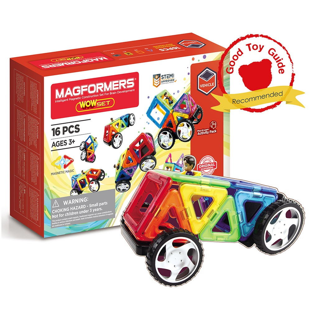 set-magnetic-de-construit-magformers-wow-16-piese6417 Set magnetic de construit- Magformers Wow 16 piese - imagine 1