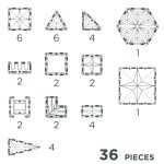 Set magnetic de construit Pastel 36 piese, Cleverclixx - imagine 4