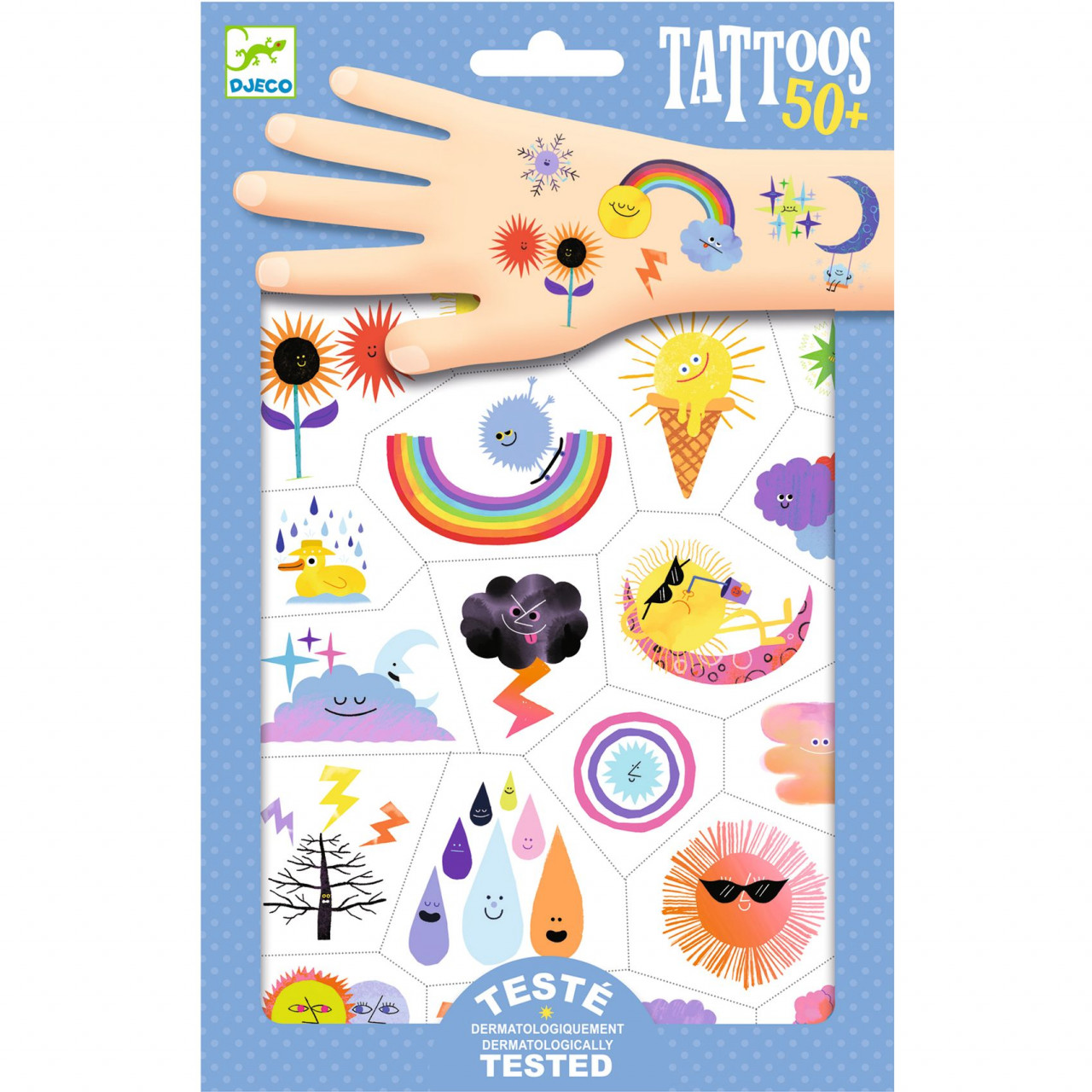 tatuaje-emoji-meteo-djeco7511 Tatuaje Emoji meteo, Djeco - imagine 1