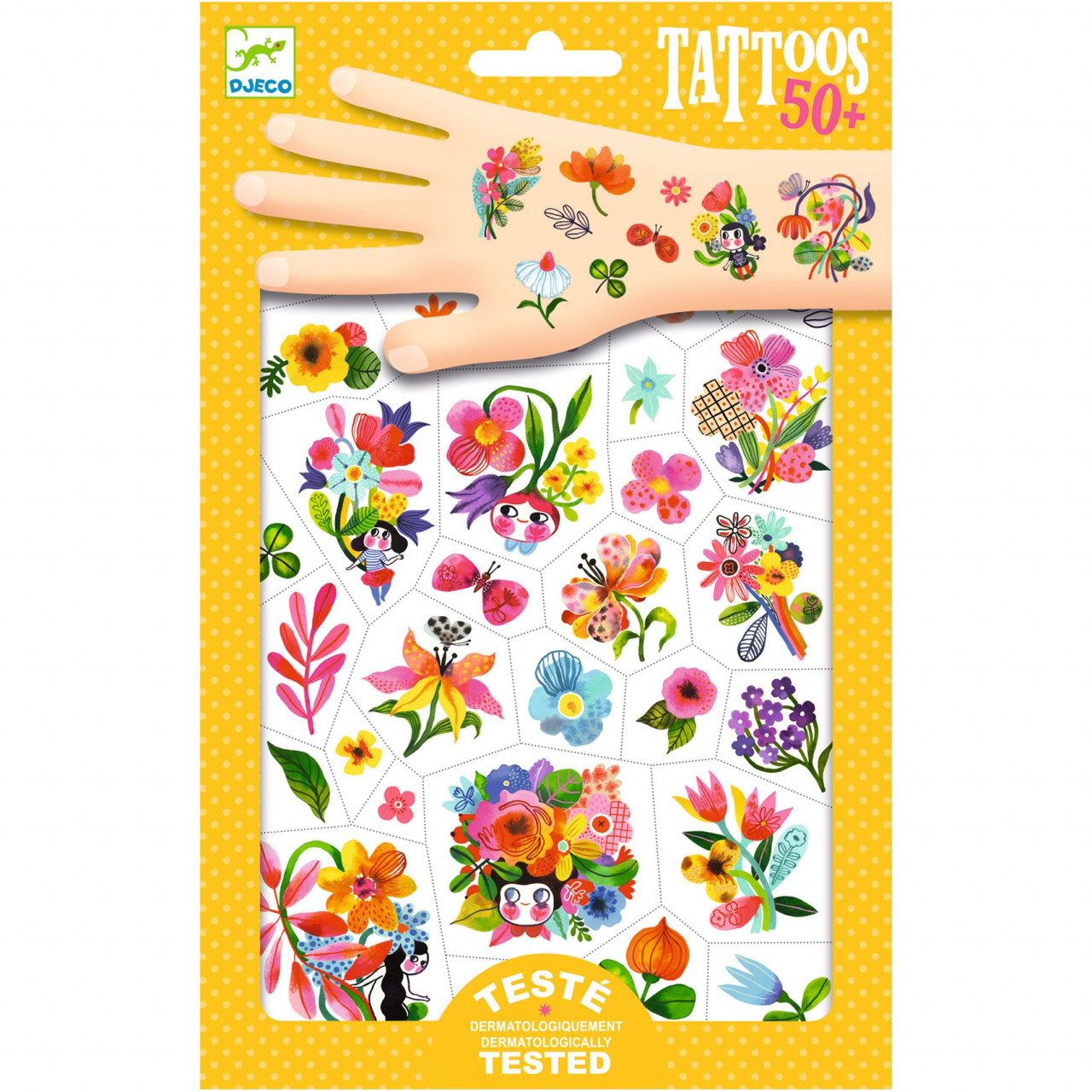 tatuaje-flori-colorate-djeco9322 Tatuaje Flori colorate, Djeco - imagine 1