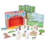 Teatru de masa din lemn, Orange Tree Toys - imagine 2