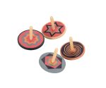 Titirez colorat din lemn cu desene grafice, Egmont Toys - imagine 2