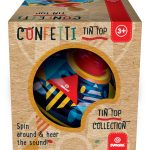 Titirez cu sunet si maner din lemn Confetti - imagine 2